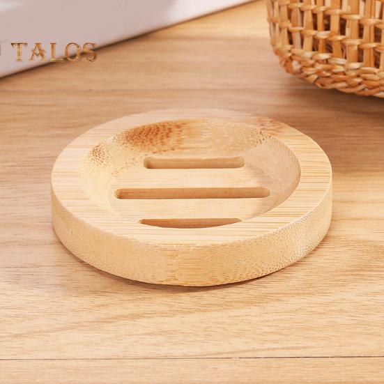 Suport Cutie Săpun Durabilitate Ridicată Nu se Deformează Ușor Ușor de Curățat Cutie Bambus Tăviță Suport Săpun Decorativ din Lemn cu Drenaj