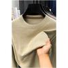 New Autumn And Winter Men'S Sweater Solid Color Round Neck Jacquard Casual Fashionable Simple Knitwear Base Sweater Top
