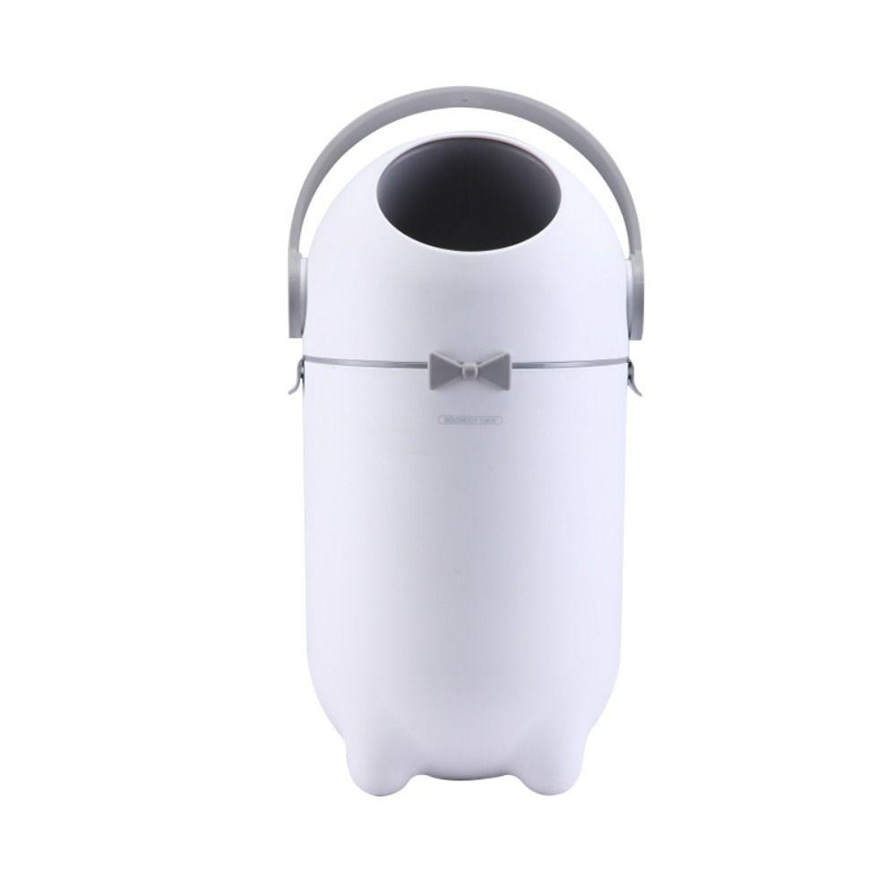 Large Capacity Diaper Trash Can with Lid Simple Trash Bin Portable Waste Can  Household