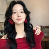 Seaside Vacation Style Fabric Flower Ear Buckle Autumn and Winter Personality Versatile Earrings Fashion Temperament High Sense Earrings