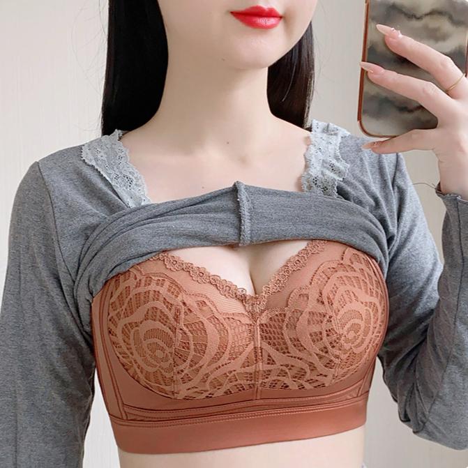 Lingerie Women's Summer Adjustable Bra Without Underwire Shrink Breasts Anti-sagging Sexy Bra Push Up Bra