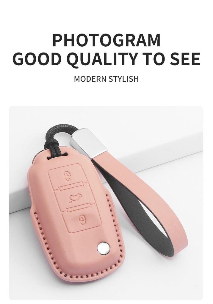Compatible Key Case for VW Models: Bora, Sagitar, Polo, Tiguan, Tayron, Lamando, Lavida, T-Cross, Golf - Key Bag Shell Buckle.