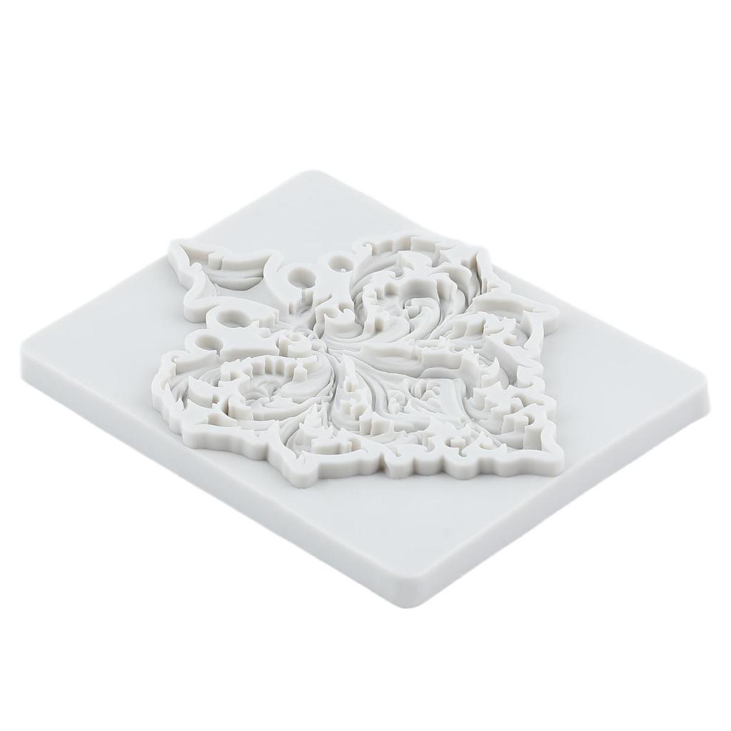 Barockstil Silikonform Relief Blume Fondantformen Kuchen Dekorationswerkzeuge Themenkuchen Dessert Dekoriert Schokoladenbonbonform