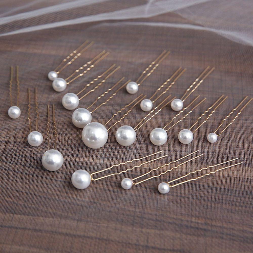 Tools U-shaped Disk Hair Hairstyle U-shaped Hairpin Bridal Tiara Pearl Hairpin Wedding Headwear