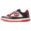MAC80 Leather Low Top Skateboard Shoes Women's Black 762501 AACNW 1051