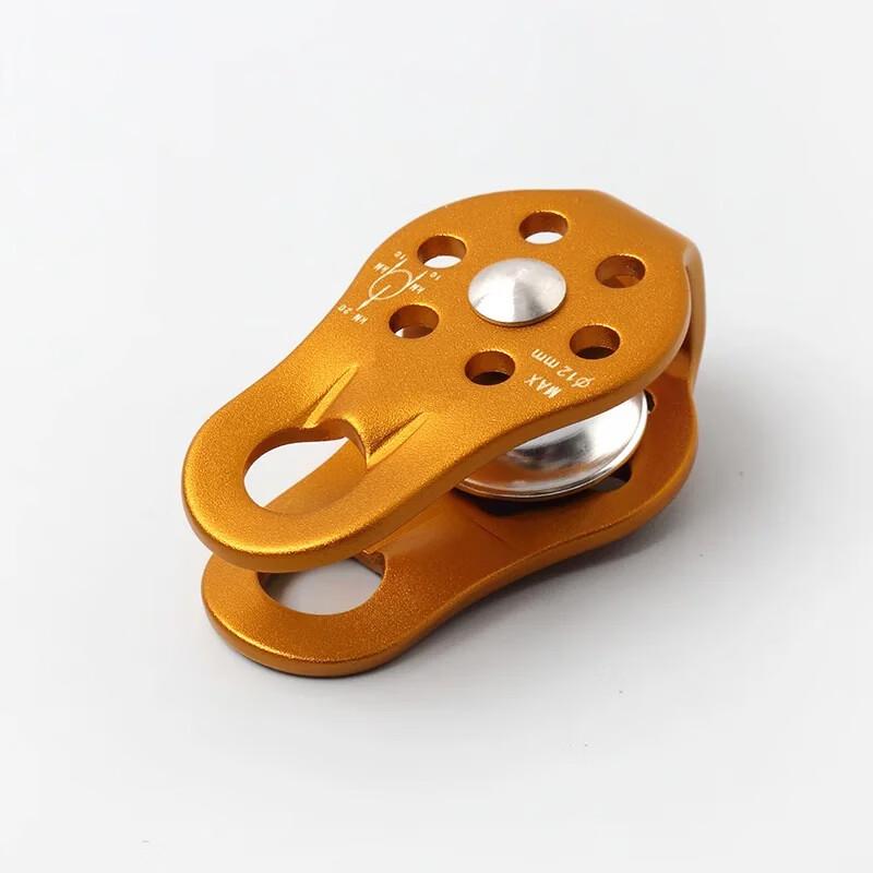 Aluminum Alloy Fixed Mountaineering Single Pulley with Bearing