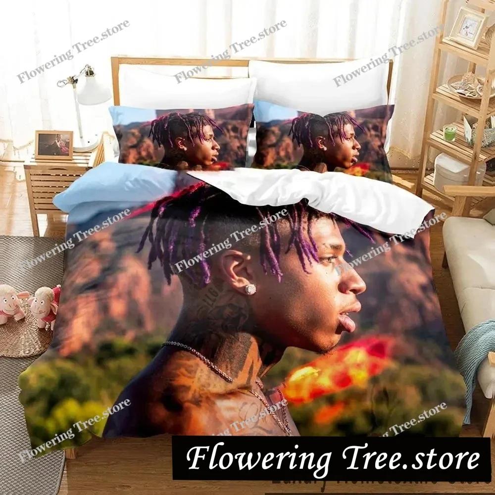 3D Print NLE Choppa Rapper Bedding Set Boys Girls Twin Queen King Size Duvet Cover Pillowcase Bed Boys Adult Home Textileextile