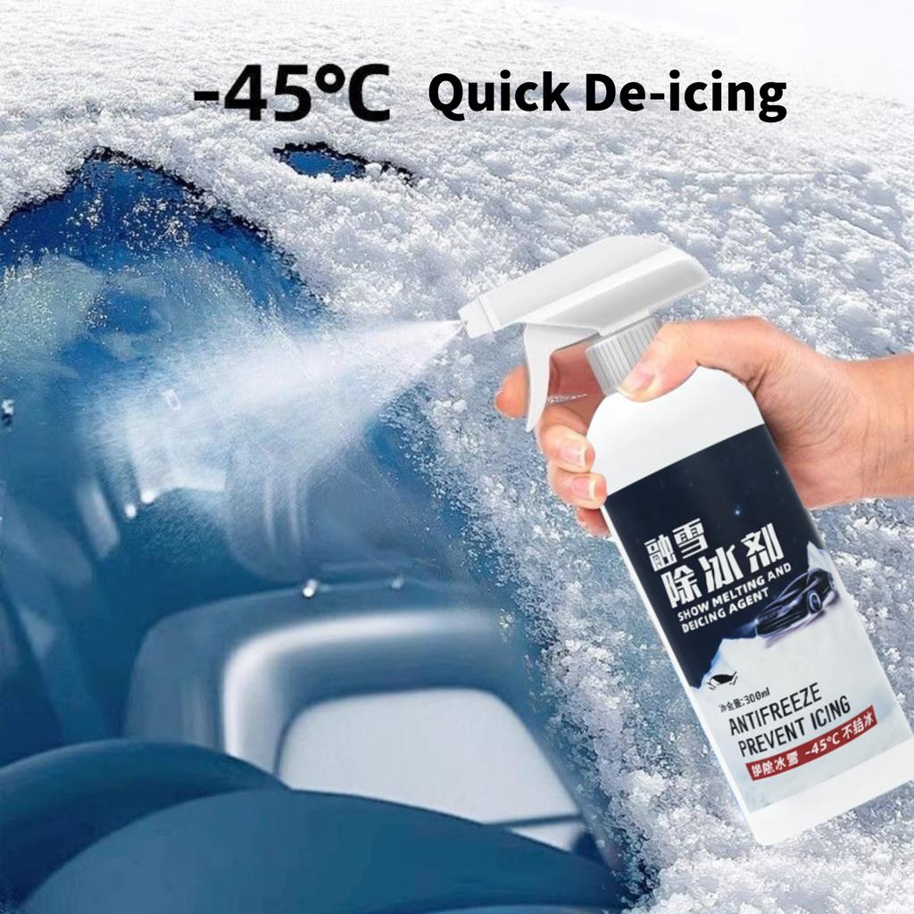 Windschutzscheiben-Enteiser-Spray Für Auto Schneller Eis- Und Schneeschmelzer Multifunktional Starkes Enteisungs- Und SchneeSchmelzmittel Winter Auto 300ml