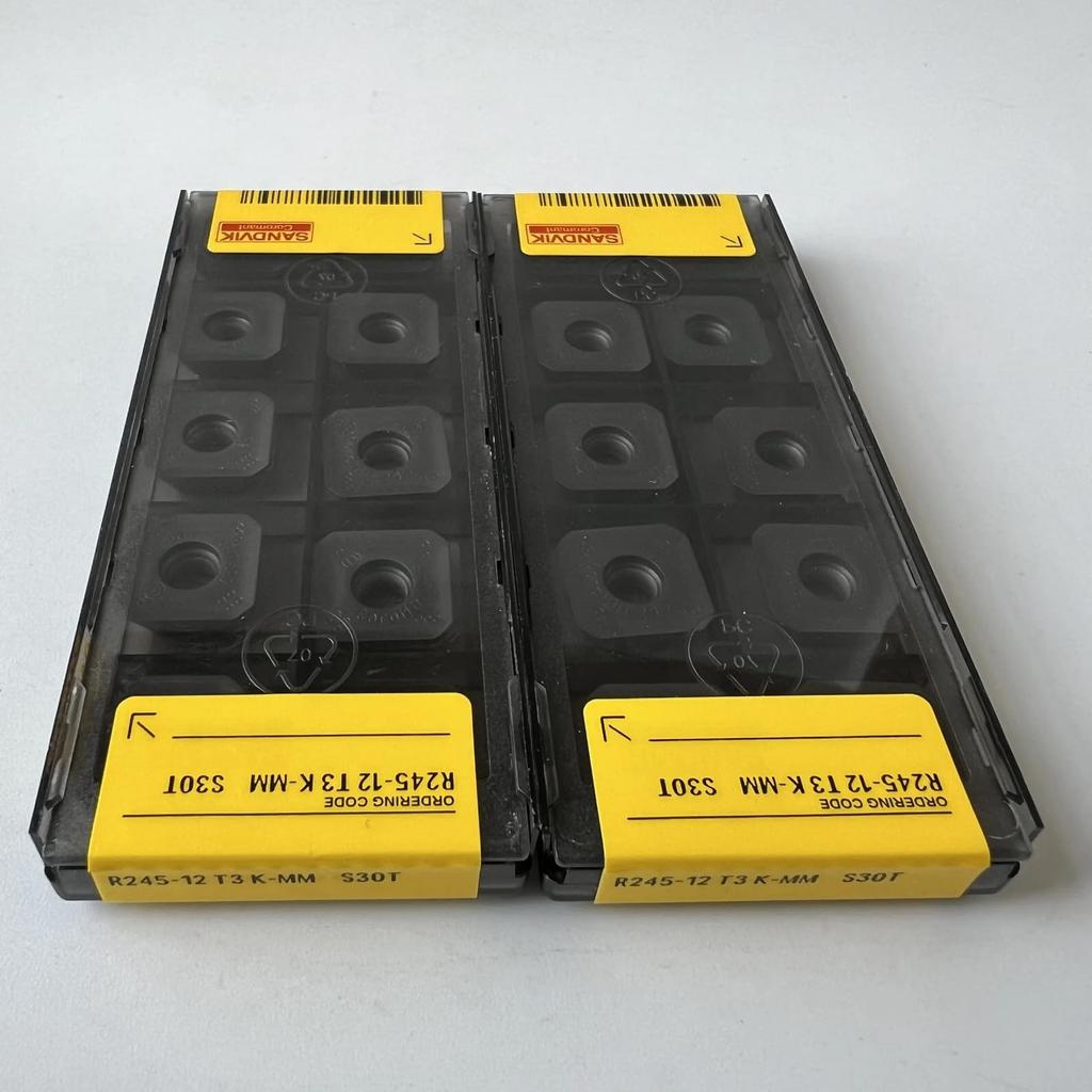 Original Sandvik / R245-12T3K-MM S30T /CNC lathe carbide blade tool 10 Pcs