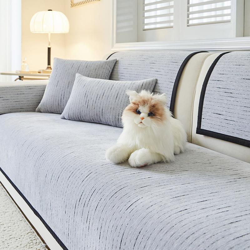 

New French Cream Wind Sofa Cushion, All-Season Non-Slip Seat Cushion, Advanced Leather Sofa Cover Cover Cloth 70*70cm