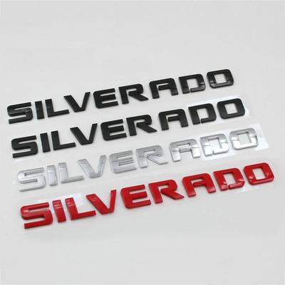 41CM ABS pour Silverado 1500 2500HD 3500 Autocollants Lettres de Coffre de Voiture Emblème Logo de Coffre Arrière de Voiture Décoration Extérieure