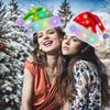 Dospelý svietiaci vianočný klobúk s plyšom - Santa párty dekorácia