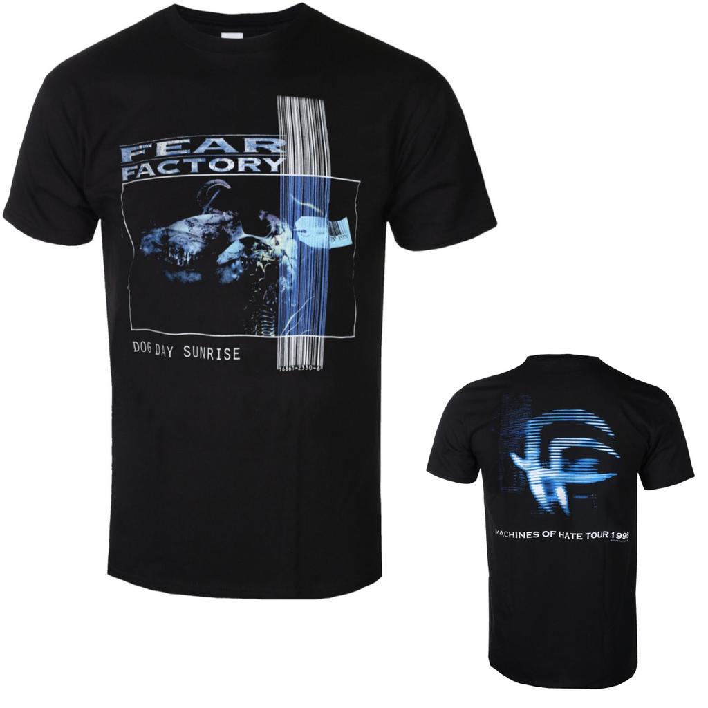 Fit Fear Factory Graphic Cotton Band Tshirt Unisex Summer Short Sleeve Fashion Brand Tee Luxury Casual Vintage Tees