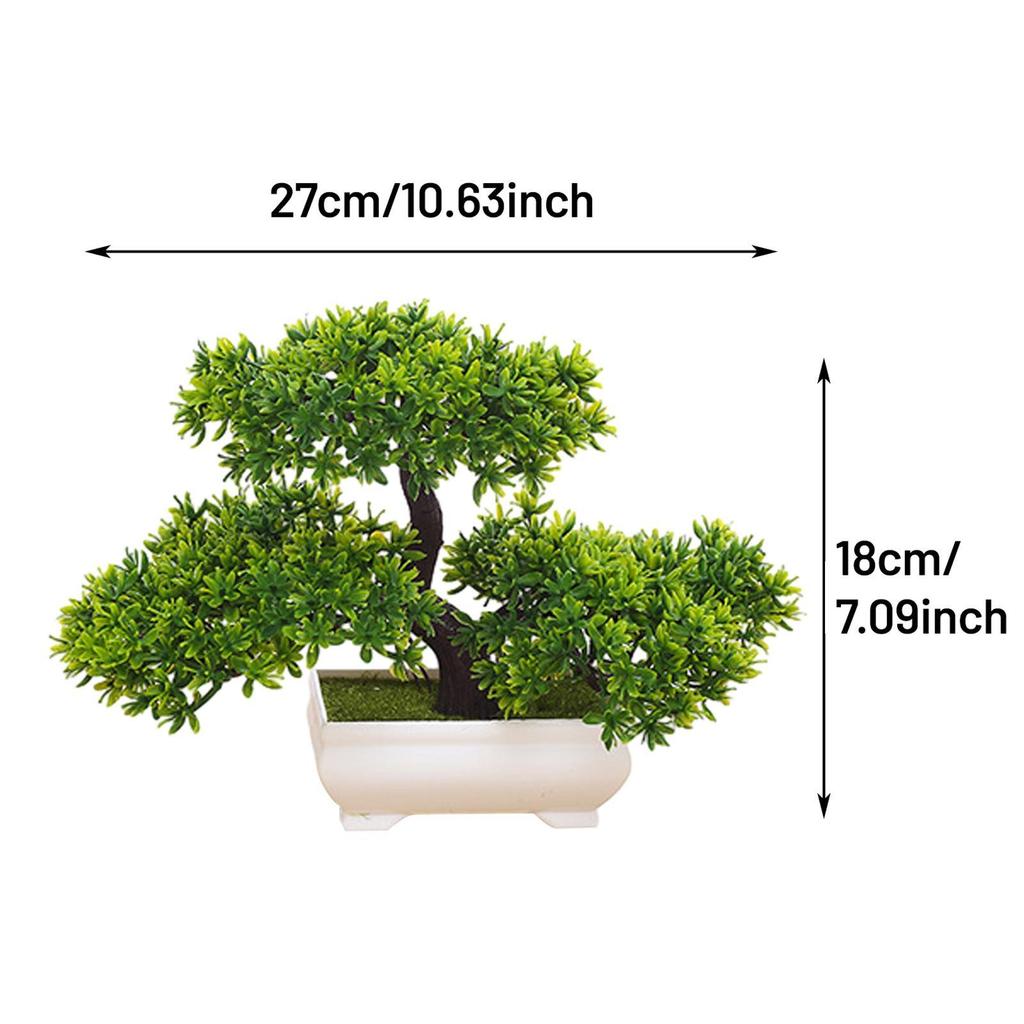 Artificial Bonsai Tree Zen Garden Faux Plants for Fireplace Bedroom Office