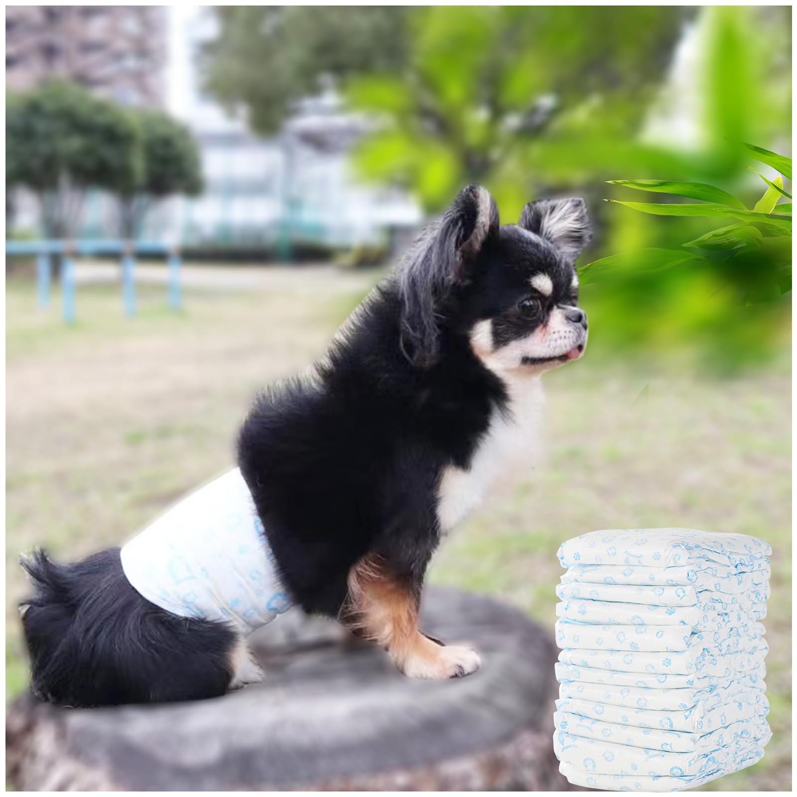 

HAKOPE Dog Diapers for Male Dogs Super Gentle on Breathable Dog Diapers for Male Dogs with Wetness Indicator Line 72 Dog [12-Hour Absorbent,