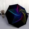 1 pièce Parapluie Spiral Coloré Ouverture/Fermeture Automatique Parapluie Pliant Compact, Parapluie Portable Toutes Saisons pour Femmes/Hommes F1124229