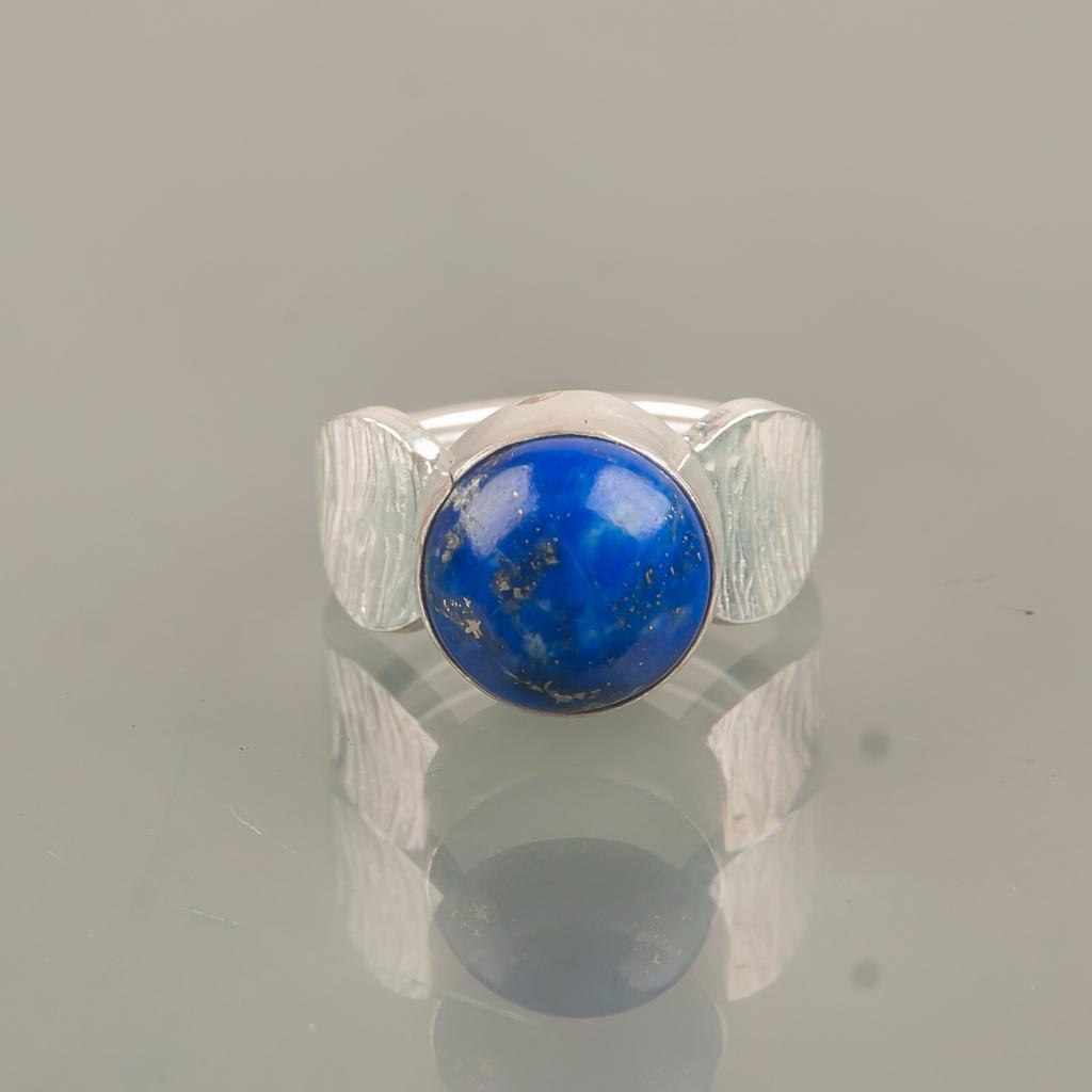 Rare Lapis Lazuli Gemstone 925 Sterling Silver Jewelry Handmade Engagement Ring RR-1-27