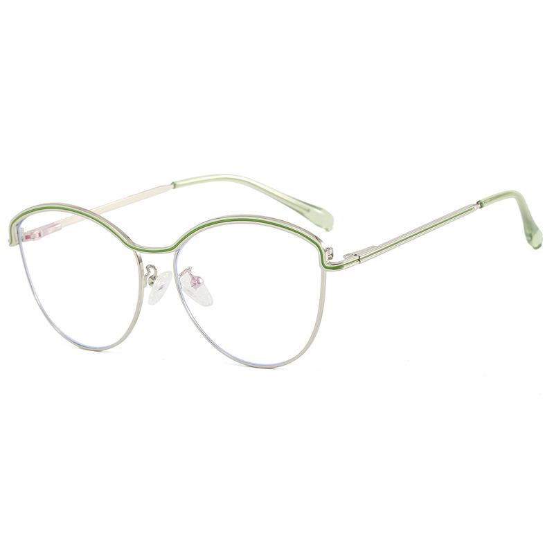 Neues Markendesign Vintage Metall Kreisrahmen Photochromatisch Blaulichtfilter Damen Korrektions-Lesebrille +1.25 +2.25 +3.75