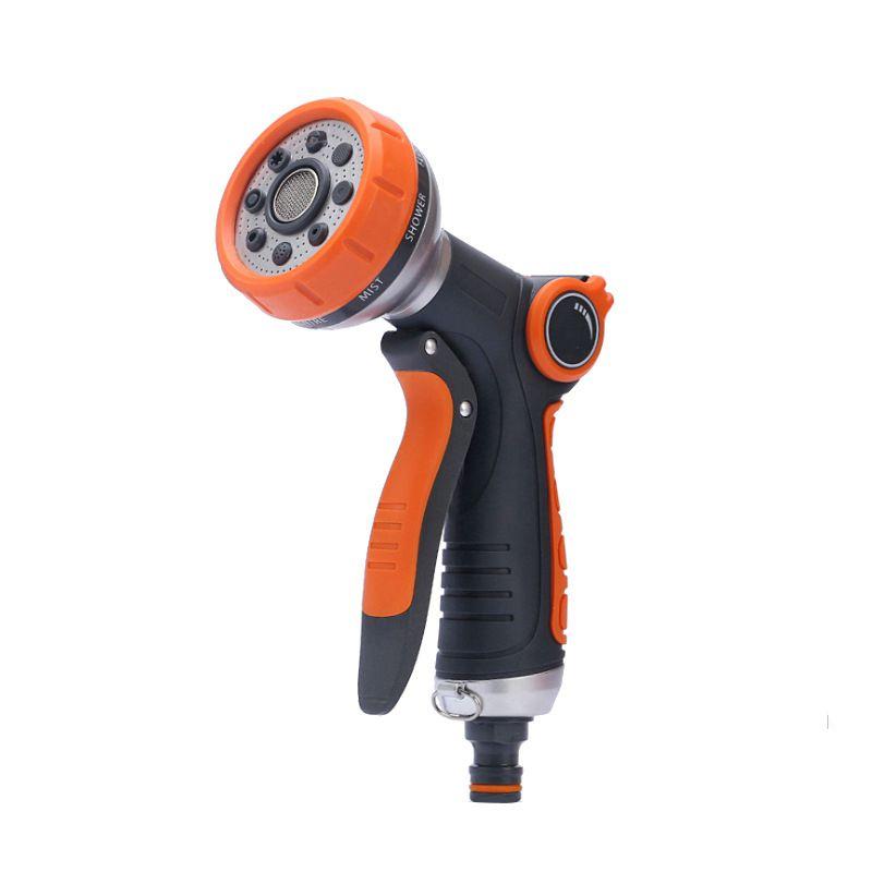 

Versatile 8 Pattern Spray Gun For Garden Watering And Car Wash With Soft Ergonomic Handle
