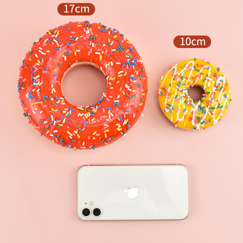 10cm Simulation Donuts Bread Stress Relief Fake Bread Cake Home Decor Display Wedding Sweet Decortions Photography Props 1Pc