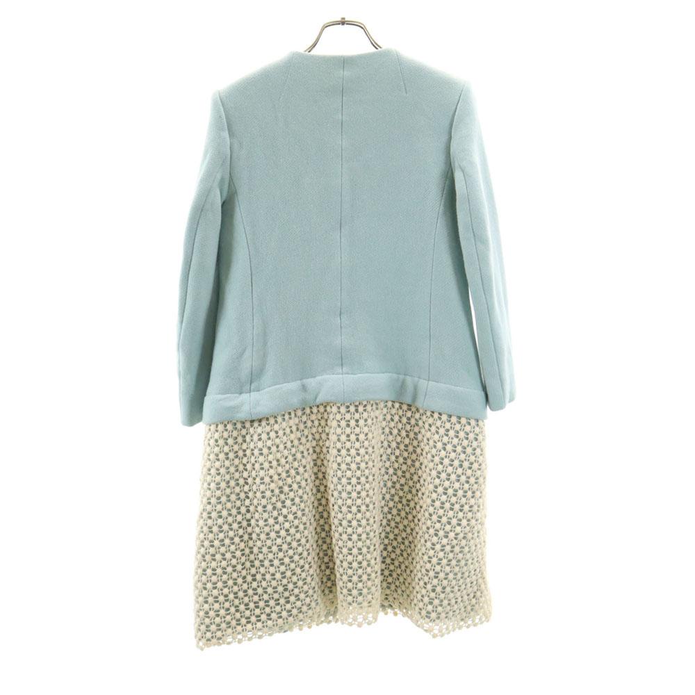 Chloe Made in France No color coat 36 Dark marks light blue Special wing Women Used