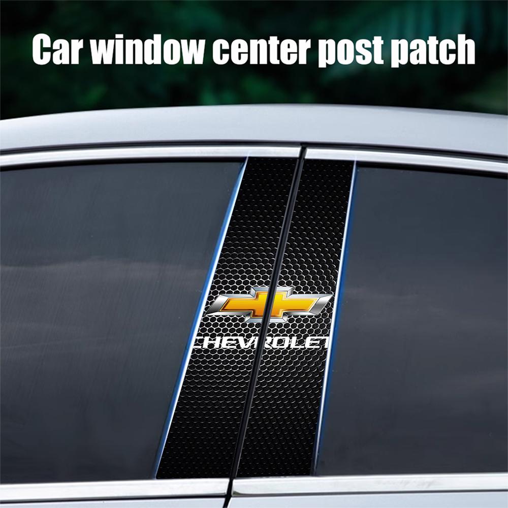 Car Badge Center Pillar Sticker Auto Door Decorative Sticker For Chevrolet Spark Captiva Cruze Tracker Epica Nubira Malibu Optra