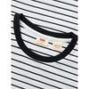 Levis Striped Comfortable Knit Ribbed Crew Neck Short Sleeve T-Shirt Women T-Shirts 0019B-0003
