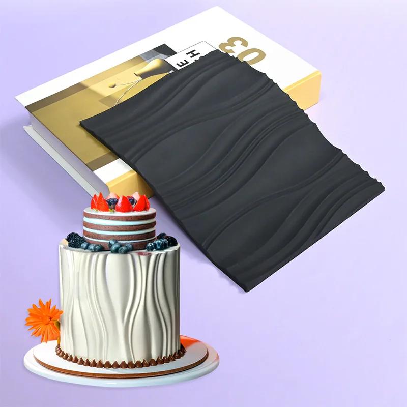 Stampi in Silicone Tronchetto di Natale per Cottura Fondant Mousse Dessert Cioccolato Morbido Decorazioni Pasticceria Strumento