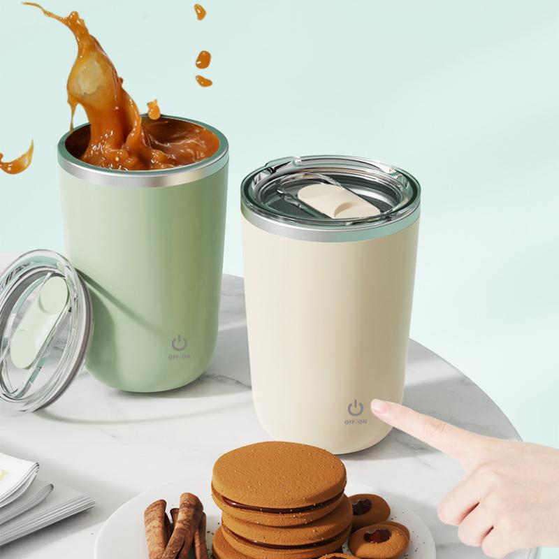 USB Rechargeable Automatic Stirring Mug Stainless Steel Coffee Milk Self Stirring Mug Smart Stirring Water Bottle