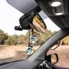 Car Hanging Diffuser Bottles Empty Glass Bottle With Flower Car Mirror Aromatherapy Fragrance Hanging Pendant Air Freshener
