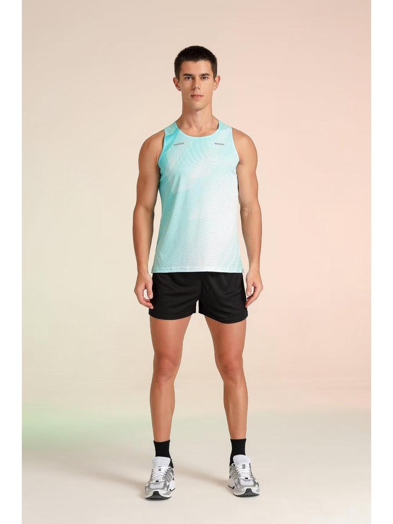 Unisex Track & Field Training Set: Vest & Suit for Marathon and Running Sportswear.