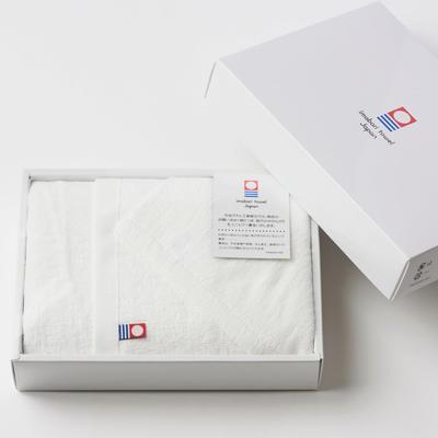 Imabari 1 Hand Towel and 1 Face Made In Small Gift Towels, Towel, Japan, White, Premium,