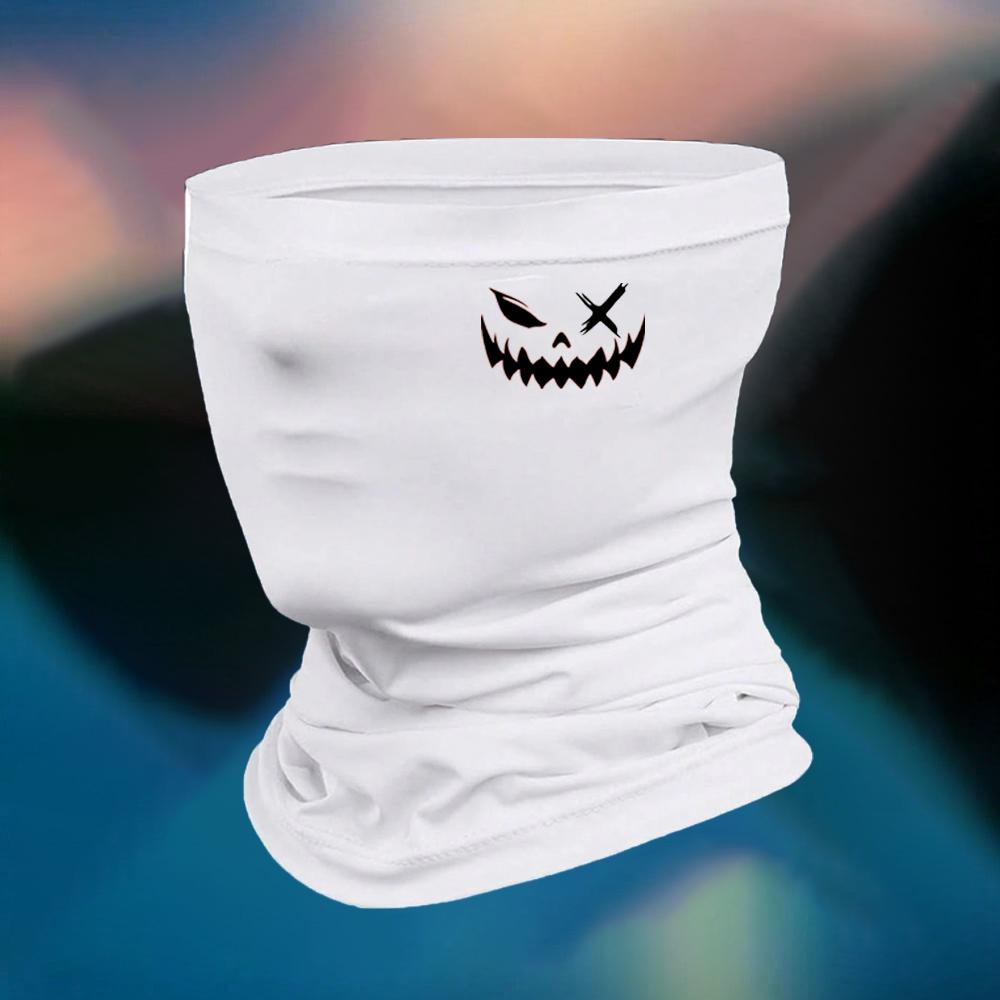 Balaclava Neck Gaiter Sweat-absorbent Evil Smile Half Face Mask Summer Breathable Mask Outdoor Motorcycle Half Mask