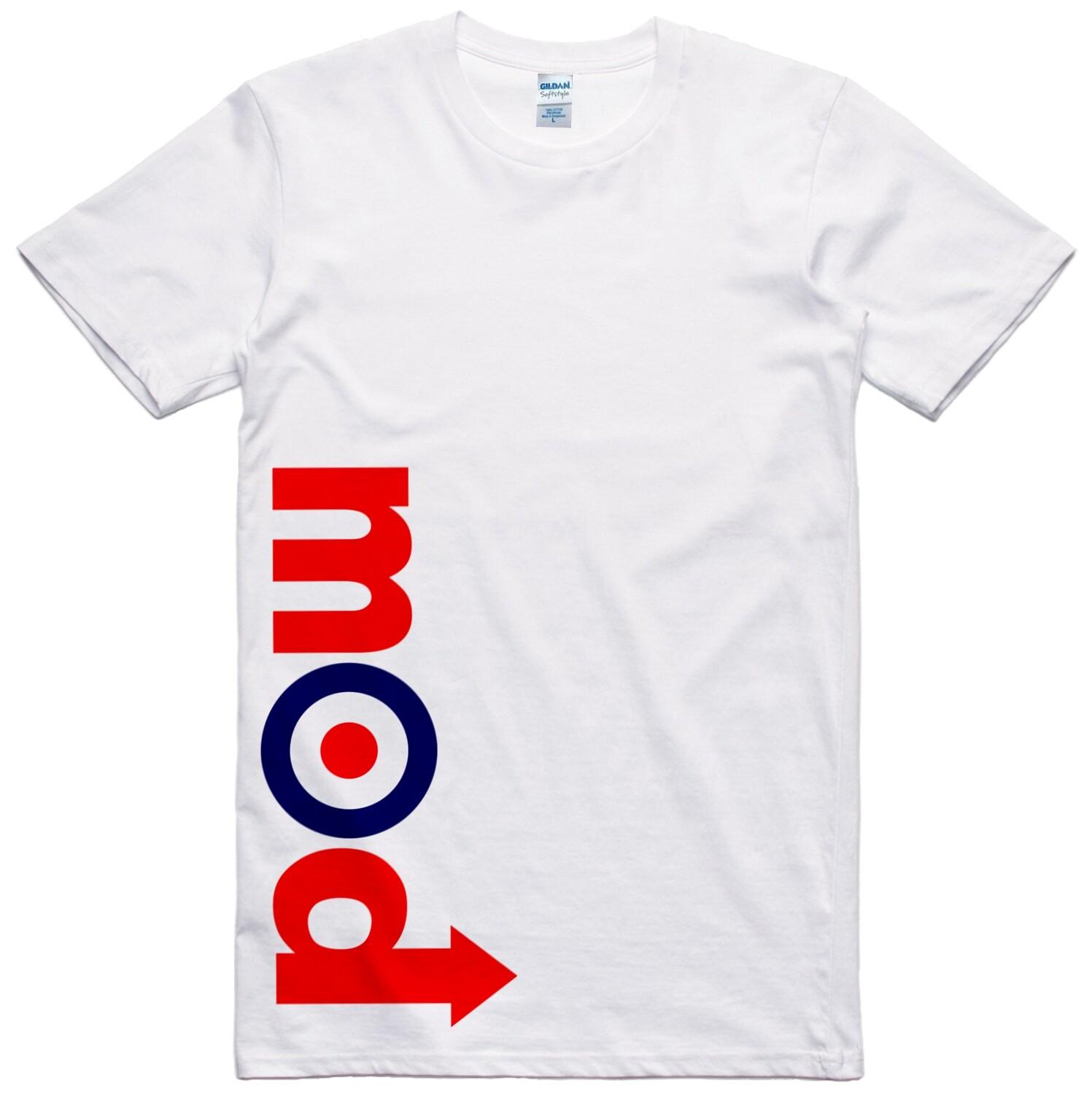 Mod T Shirt Skooterboys Mens Side Print Regular Fit 100% Cotton Tee S разноцветный