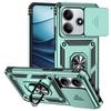 Capa For Xiaomi Redmi Note 14 5G Case Armor Slide Camera Lens Protector Back Cover for Redmy Note14 Shockproof Ring Stand Funda