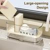 New Rag Rack Kitchen Sink Rack Household Wall-Mounted Multi-Function Sponge Pool Faucet Storage Artifact With Drain Design 1Pc