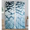 2pcs Marble Pattern Curtains Hook Valance Curtain Blinds Window Treatment For Kitchen Cafe Living Room Bedroom Home Decor Drapes