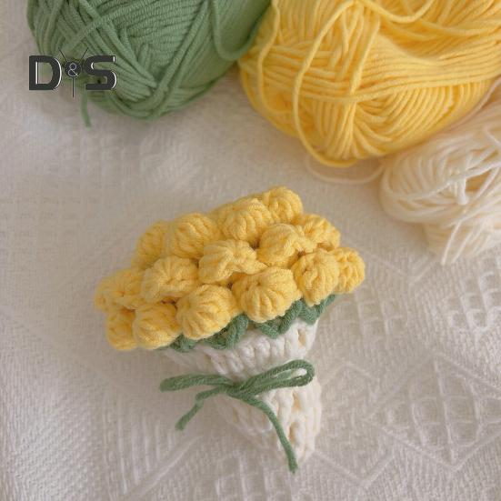 Porta-copos Buquê de Rosas de Crochê Resistente ao Calor DIY Feito à Mão Tricô Flor Caneca de Café Tapete para Copo Decoração de Mesa Bancada de Cozinha