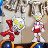 Geburtstagsszene Dekoration Set, Erster Geburtstag Ballon Hintergrund, Partyzubehör für Jungen und Erwachsene, Ultraman Thema Paket