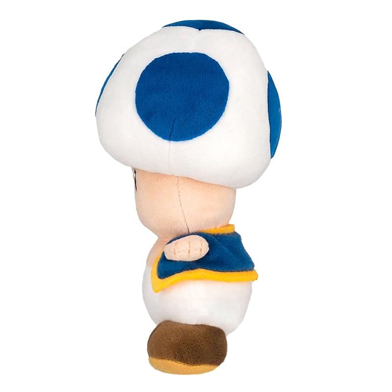 Sanei Boeki Super Mario ALL STAR COLLECTION Blue Toad (S) W11 x D10 x H20cm Plush Toy AC31