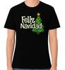 Frohe Weihnachten Unisex T-Shirt Weihnachtsmann Weihnachten Männer Damen Oberteil Weihnachtsbaum T-Shirt