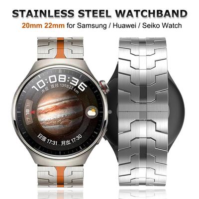 Edelstahlband 20 mm 22 mm für Samsung Galaxy Watch 6 Classic 43 47 mm 4 5 Pro 40 44 mm 45 mm Armband für Huawei 4 Pro GT 3 2e