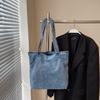 Vintage Large Capacity Denim Bag Women's Shoulder Bag Student Class Bag