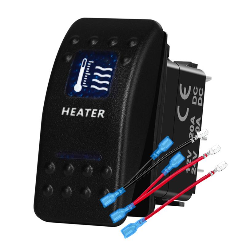 12v/24v Blue Led Light 5 Pin On Off SPST Rocker Switch 7 Pin On Off On ARB Carling Style Car Boat Waterproof Pump Push Switch
