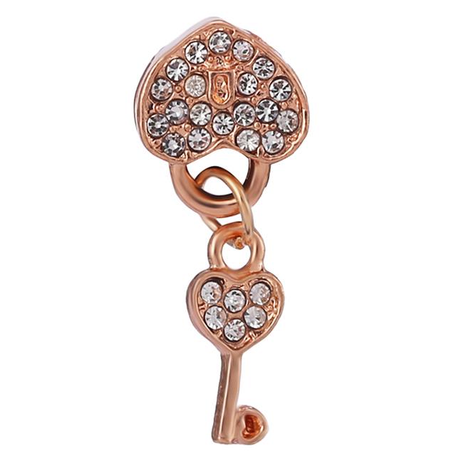 2pcs /Lot 45 Styles Key &Lock Sparkling Beads Charm Pendant Fit Diy Original Bracelets Necklaces For Women Men Jewelry Making