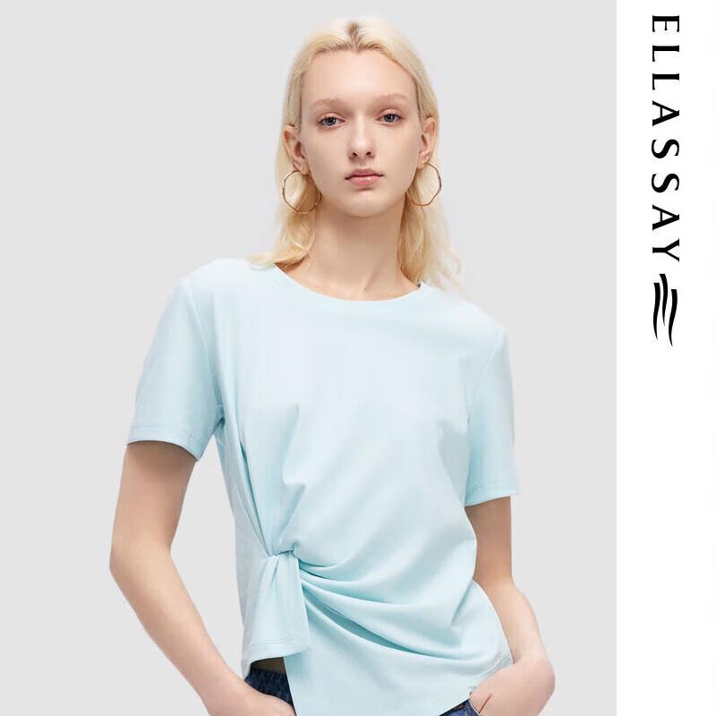 ELLASSAY Women's Designer Twist-Knot T-Shirt