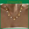 Minimalist Geometric Alloy Necklace With Artificial Pearl Pendant For Casual Women