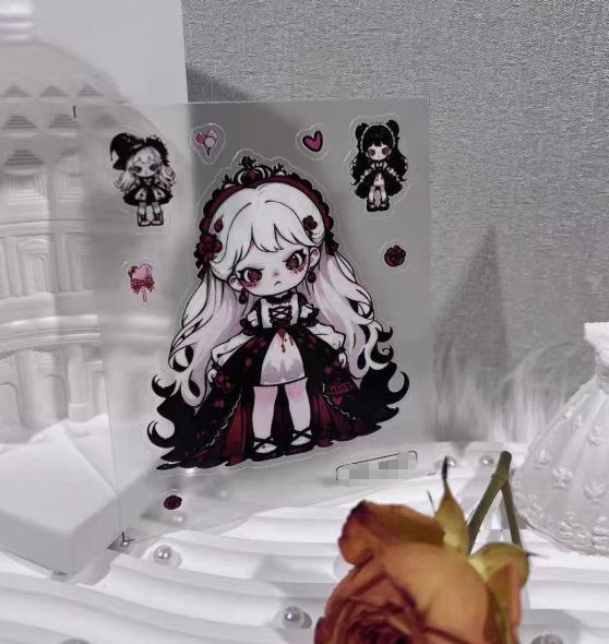

3D рельефные наклейки для дизайна ногтей - Стиль Девушка из Ада , Без клея, DIY украшение BG001