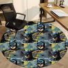 1pc Batman Pattern Office Round Area Rug, Under Office Chairs Bedroom Living Room Home Decor, Room Deco, Available in Various Sizes
