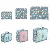 6-Piece Large Size Travel Organizer Portable Suitcase Organizer Clothes Shoes Makeup Bag Luggage Organizer Travel Storage Bag
